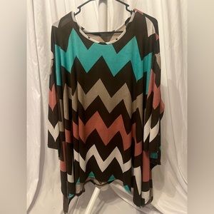 Chevron Print Top